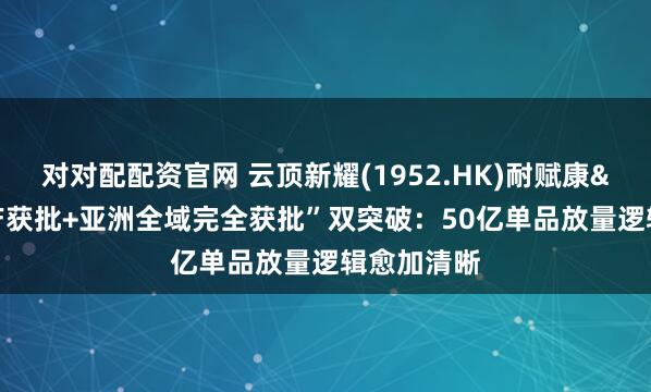 对对配配资官网 云顶新耀(1952.HK)耐赋康®“扩产获批+亚洲全域完全获批”双突破：50亿单品放量逻辑愈加清晰